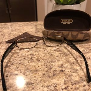 COACH Bronze framed eye glasses